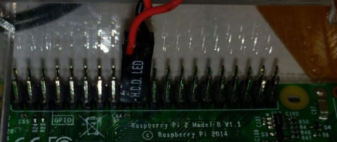 LED connectors from an old chassis were recycled.